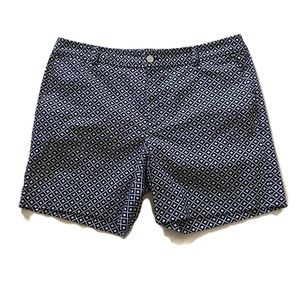 Chaps Women's Navy Blue & White Shorts